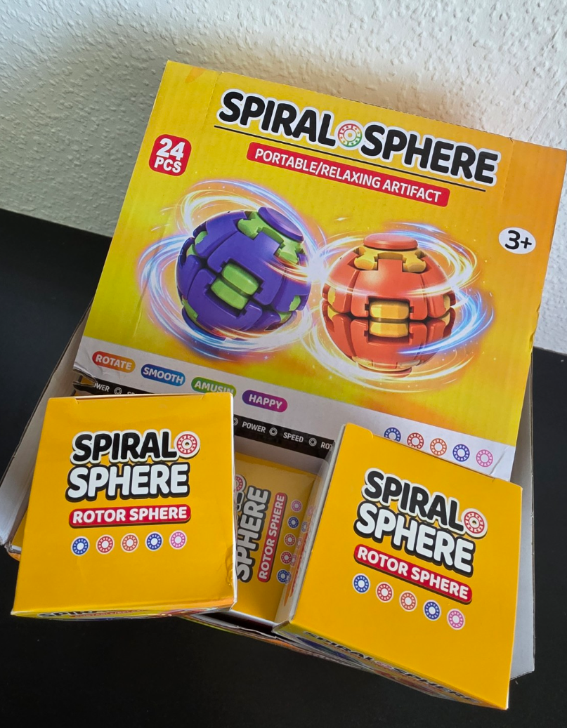 Spiral Sphere – Drehbarer Fidget-Ball