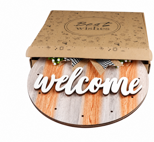 Beleuchtetes Türschild Welcome & Hello – Ansicht 2