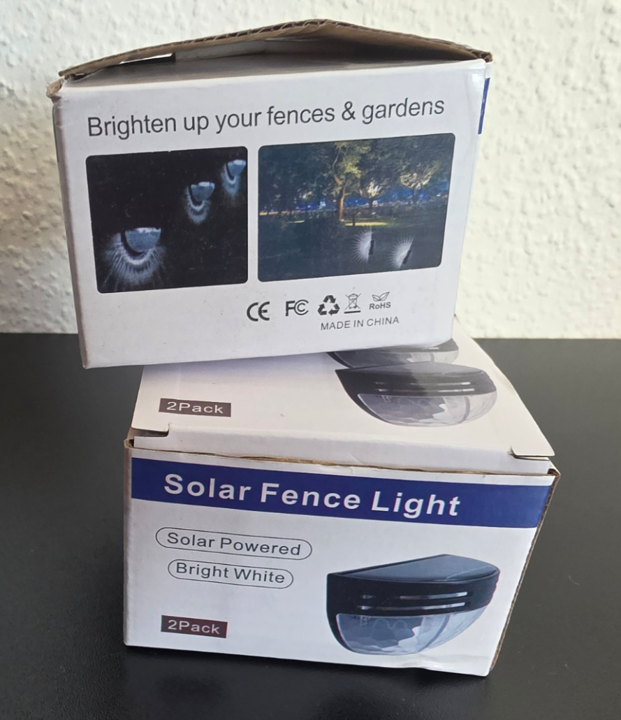Solar-Wandleuchten 4er-Set – Ansicht 3