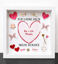 💕 Handgefertigter 3D-Liebesrahmen „Ich liebe dich“