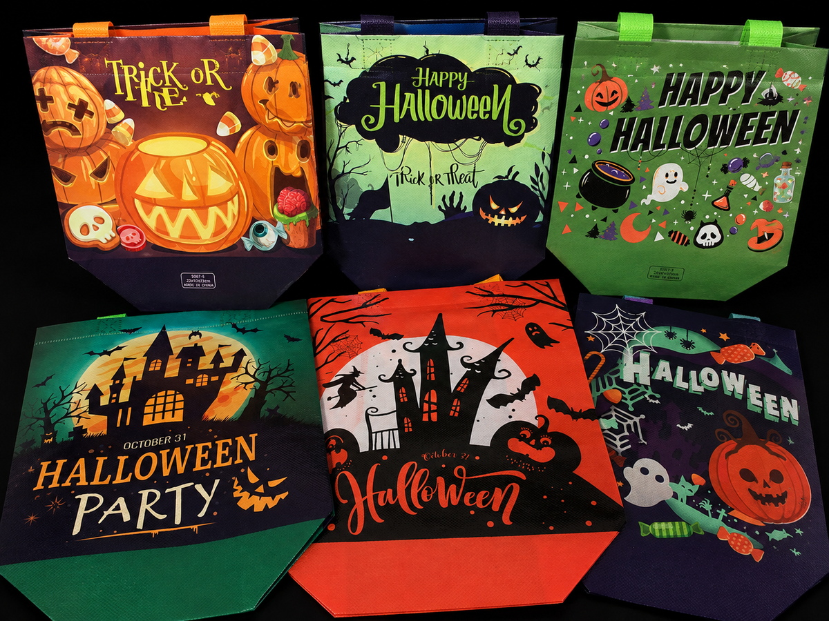 Halloween-Geschenktasche mit verschiedenen Motiven