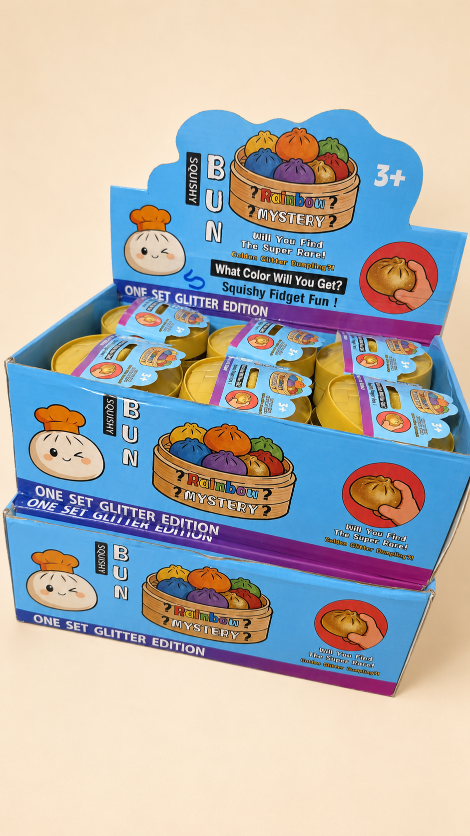 Mystery Squishy Dumpling – Glitzer-Edition