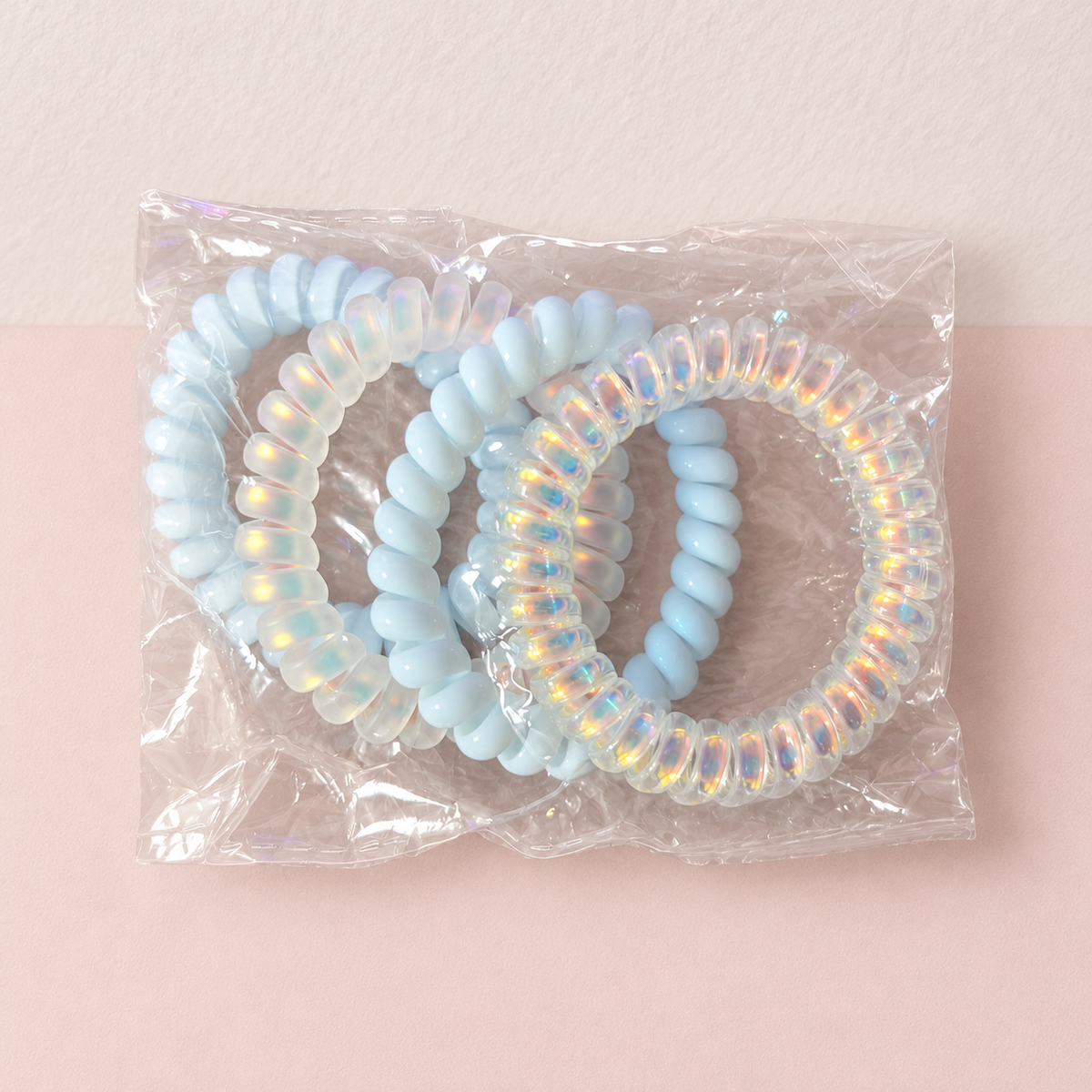 Spiral-Haargummis bunt – Ansicht 4