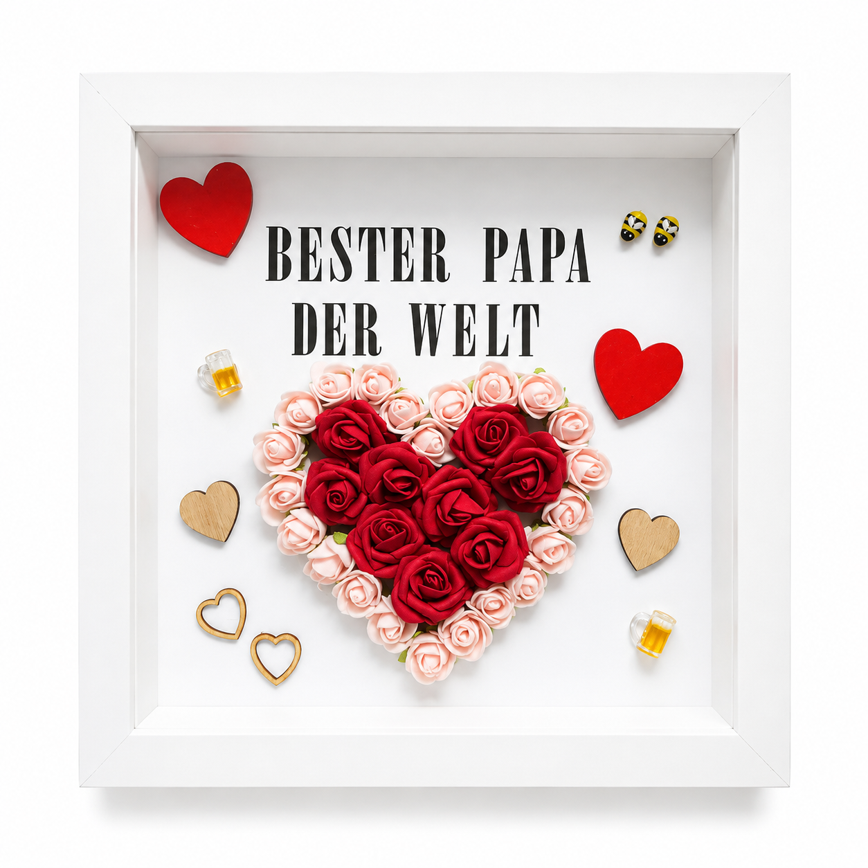 ❤️ 3D-Dekorahmen „Bester Papa der Welt“