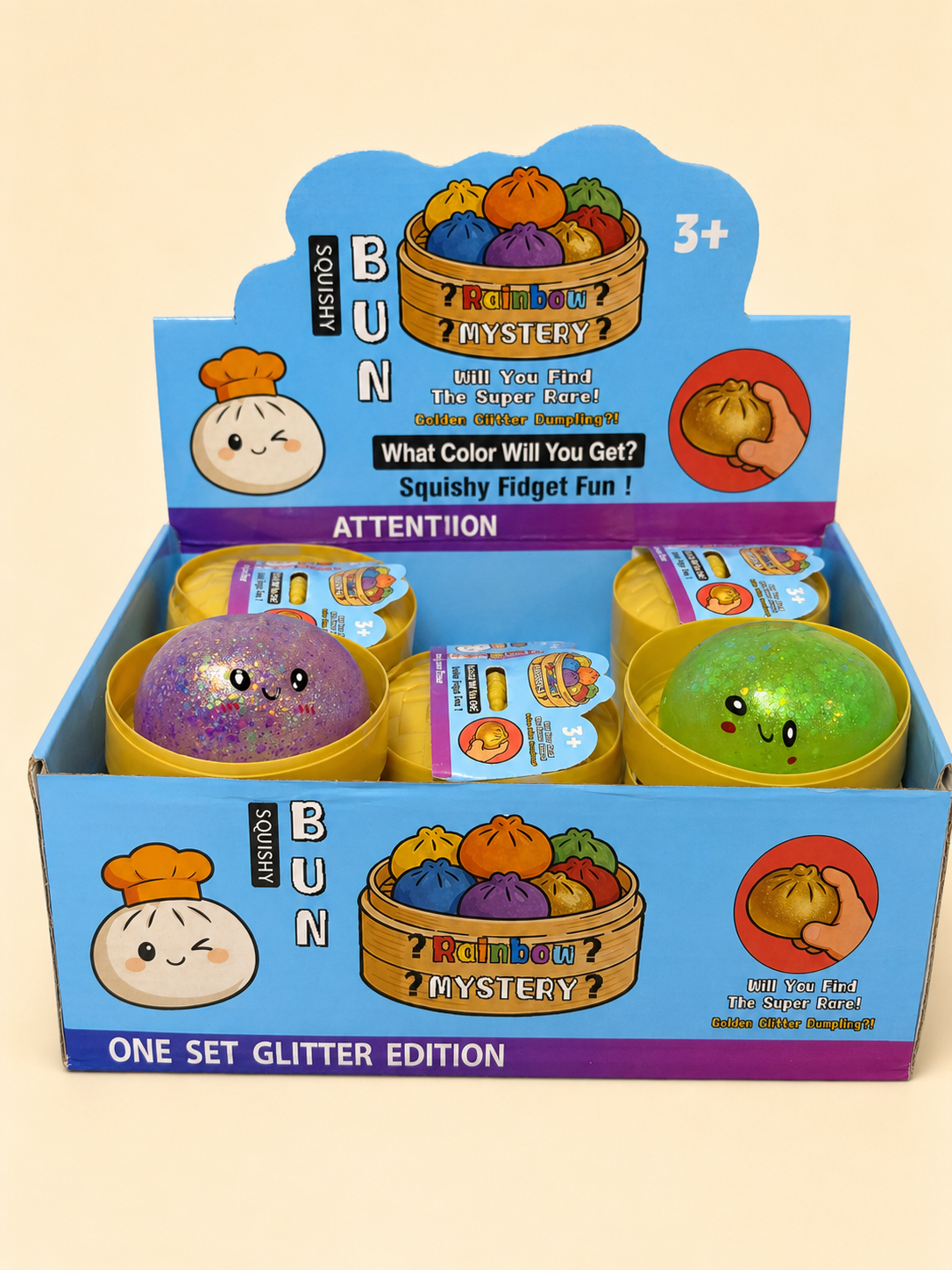 Mystery Squishy Dumpling – Glitzer-Edition