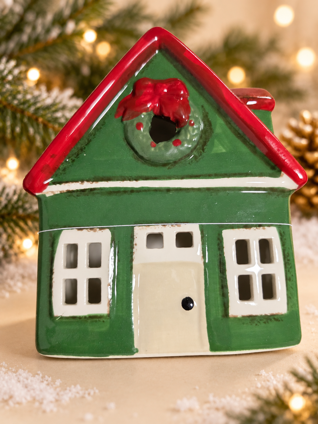 LED-Keramikhaus Weihnachten – Variante 4