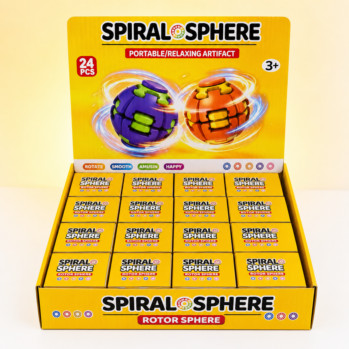 Spiral Sphere Fidget-Ball – Ansicht 2