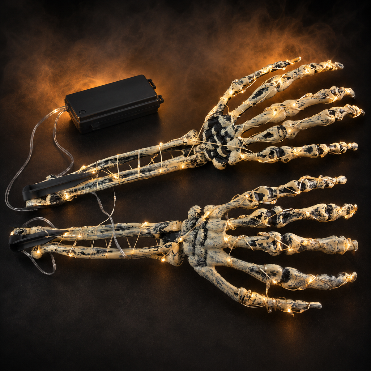 Skelettarme mit LED-Lichterkette – Ansicht 3