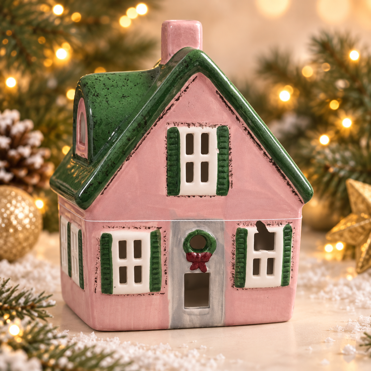 LED-Keramikhaus Weihnachten – Variante 2