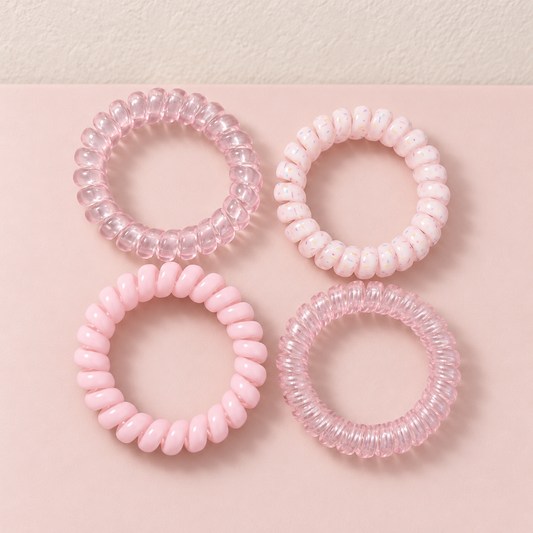 Spiral-Haargummis bunt – Ansicht 2