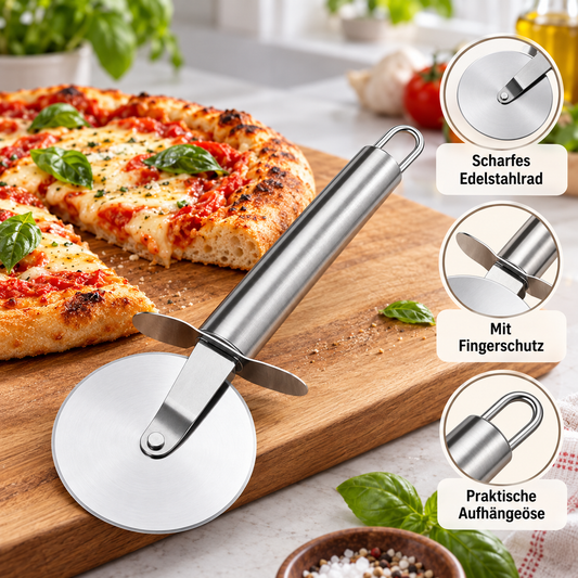 Edelstahl-Pizzaschneider – Ansicht 2